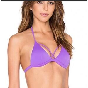 L'Agent Agent Provocateur Avril Violet Bikini Top - XS